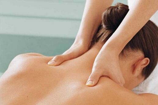 Massage mit zervikaler Osteochondrose